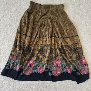 Carole Little Multicolor Floral Skirt